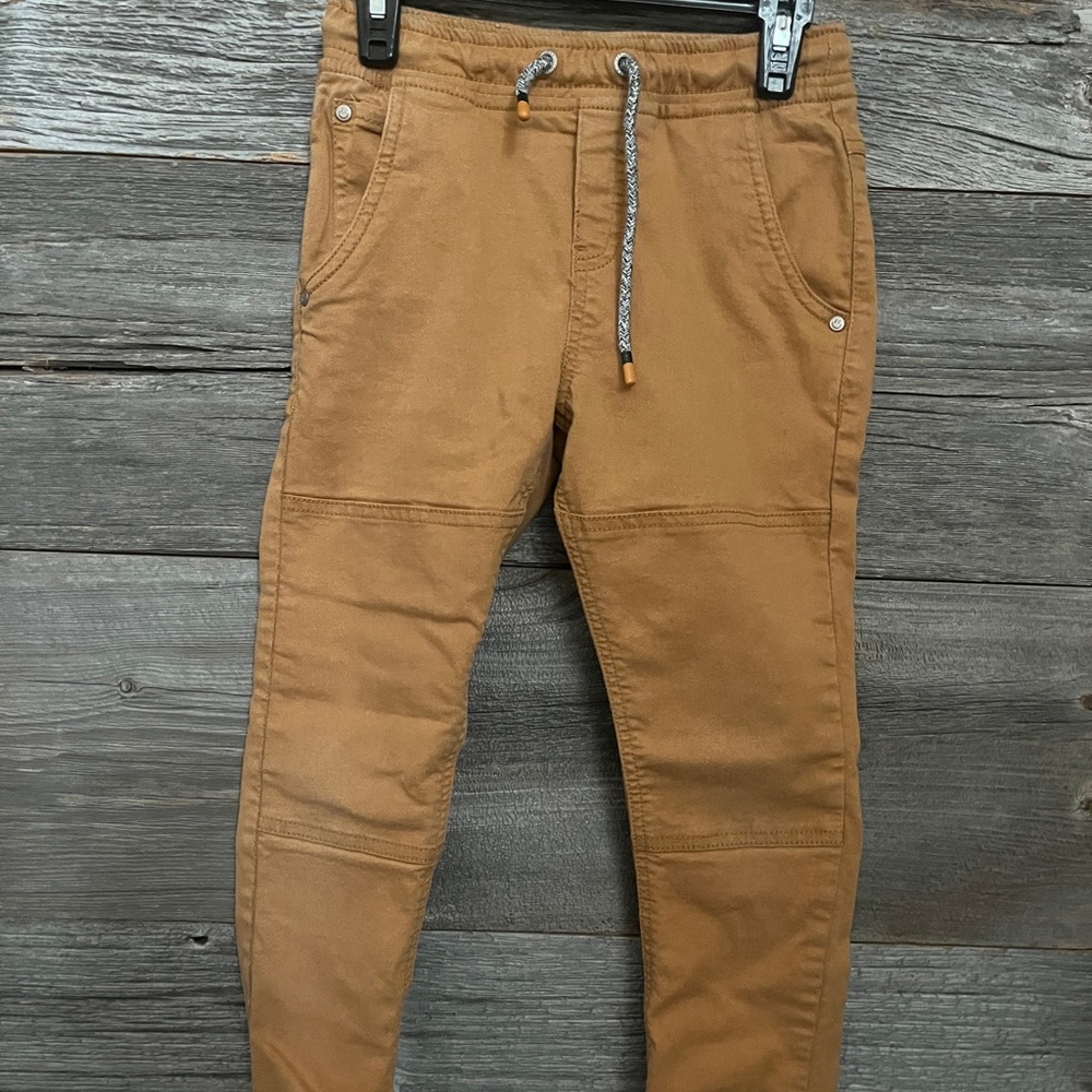 CARAMEL TWILL PANTS, CHILD size 8